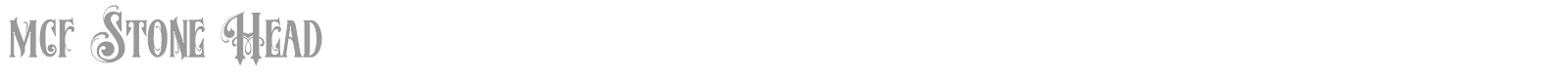 MCF Stone Head font preview